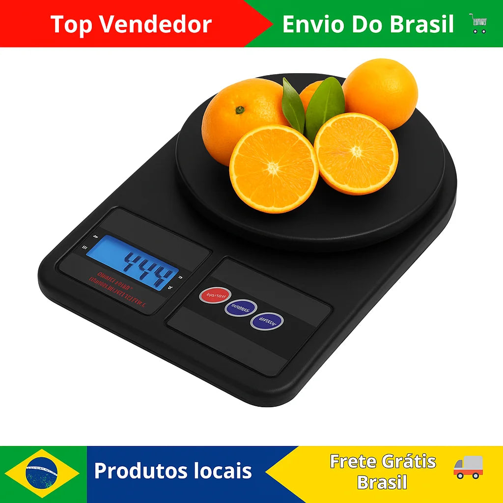 Balança digital PrecisionFit Já com pilhas de brinde, Oferta ilimitada com frete grátis