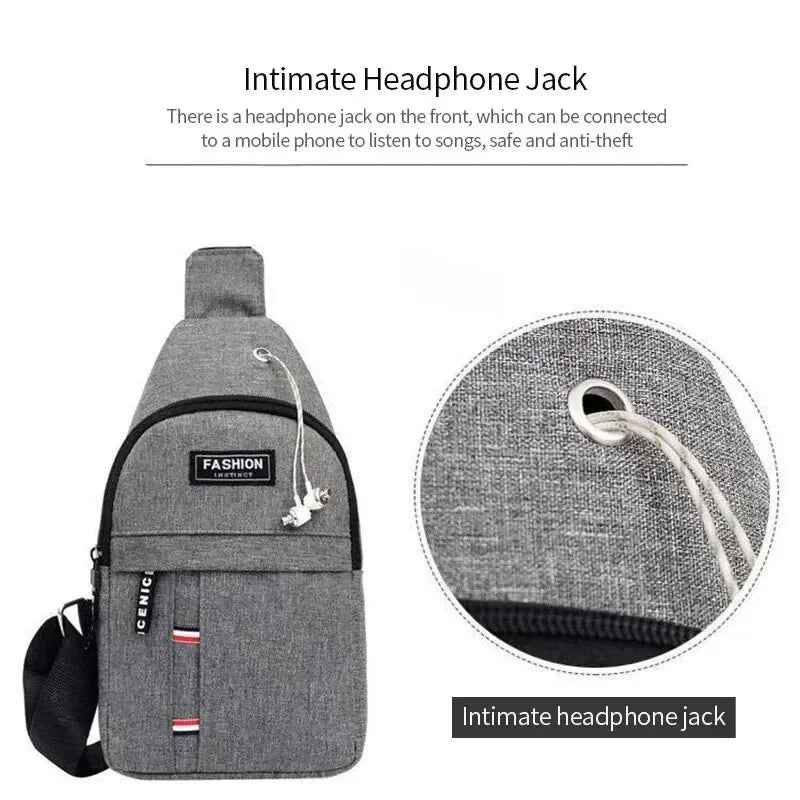 Bolsa de Tecido Masculina Para atividade Casual